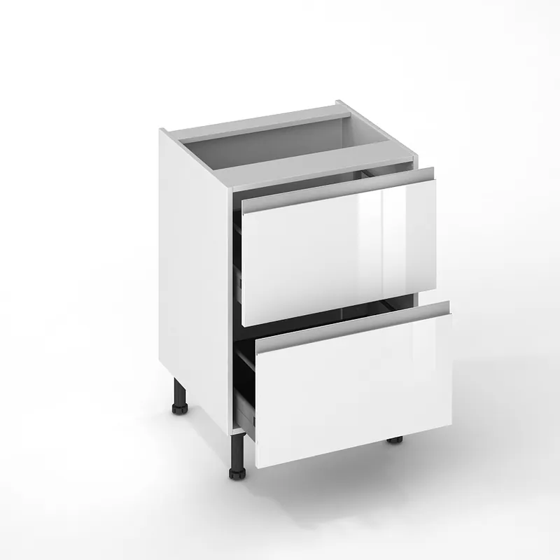Façades tiroir pour meuble de cuisine Jade neige 70 x 60 cm par 2 OFITRES Prix Promo