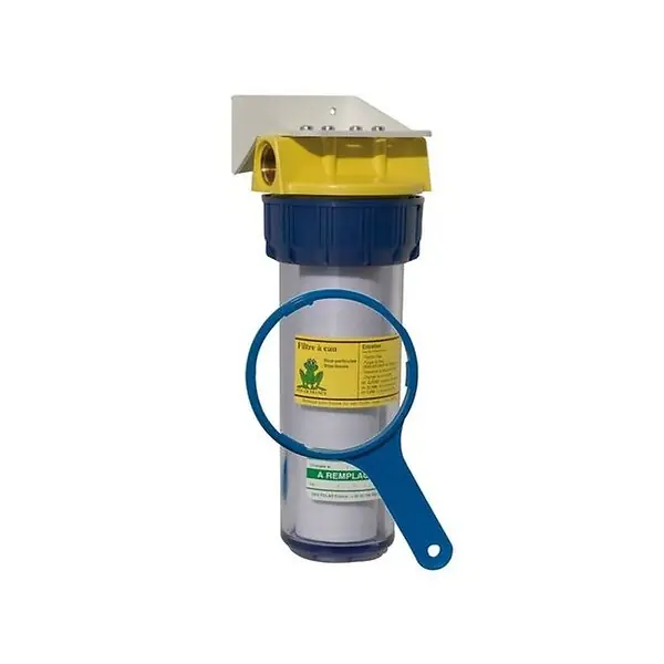 Filtre robinet anti-impuretés Polar - Complet - 1800l/h - 20μm - 3/4" - 7 bar - Avec cartouche , clé et équerre Seulement Aujourd'hui