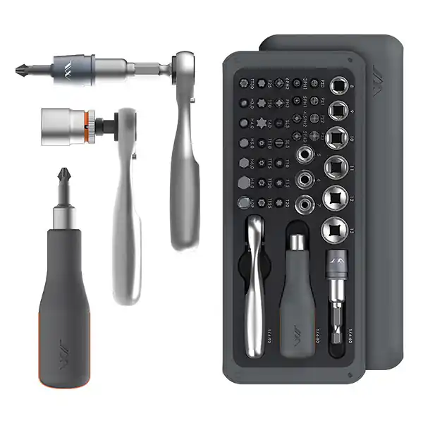 Coffret de serrage 41 pièces - Acier - Clé à cliquet 1/4" JIMIHOME Prix Réduit