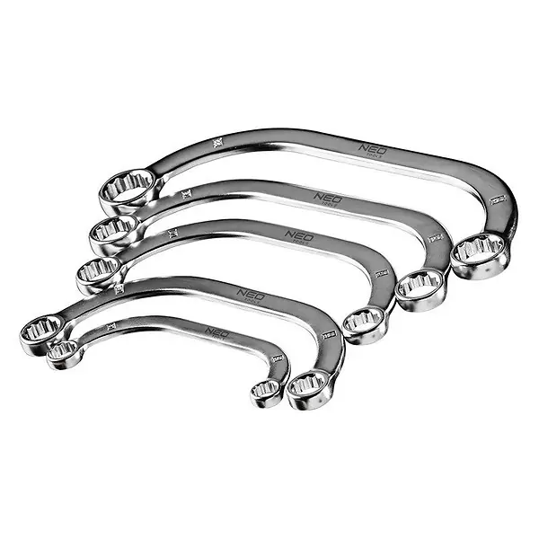 Set de 5 clés mixtes incurvées demi-lune NEO TOOLS 09-176 Seulement Aujourd'hui