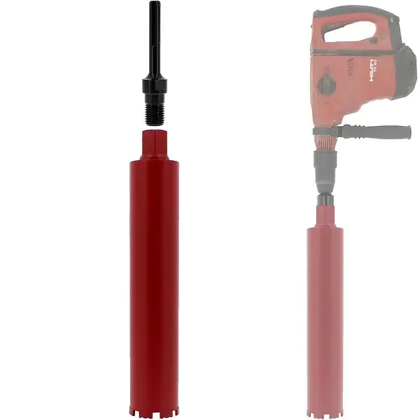 Acheter En Ligne Couronne diamant Ø 83 mm avec adaptateur pour perceuse et perforateur SDS-max GT MARKET