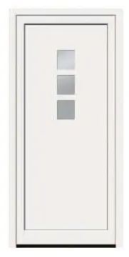 Acheter Direct Porte d‘entrée en PVC Baltimore 215 x 90 cm poussant droite CLOSY
