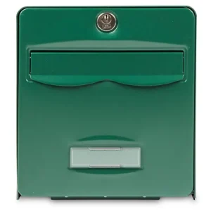 Seulement Aujourd'hui Boîte aux lettres à 2 portes Balthazar - Acier - Vert sapin BURG WACHTER