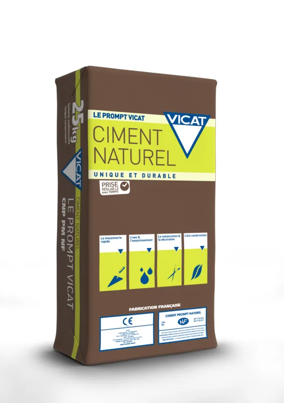 Ciment prompt naturel NF 25 kg VICAT Must-Have
