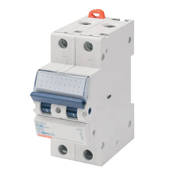 Commande En Gros Disjoncteur magnéto-thermique MT45 - 2P C40 A - 2 modules - GEWISS - GW92152
