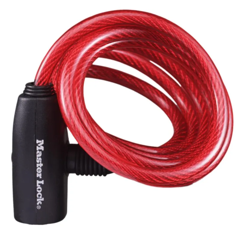 Câble enrouleur antivol 1,80 m MASTER LOCK Promotion