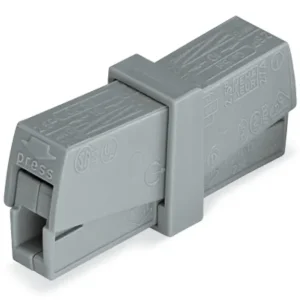 Jusqu'à Épuisement Des Stocks Borne de service pour luminaires / Gris - Boite de 50 - WAGO - 224-201