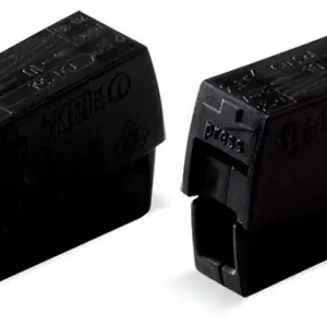 Borne pour luminaires 2.5 mm2 / 120C / Noir - Boite de 100 - WAGO - 224-104 Offre Exclusive