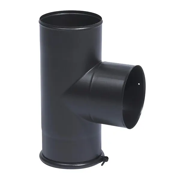 Té equerre TEN 346404 avec tampon noir mat D125mm Prix Choc