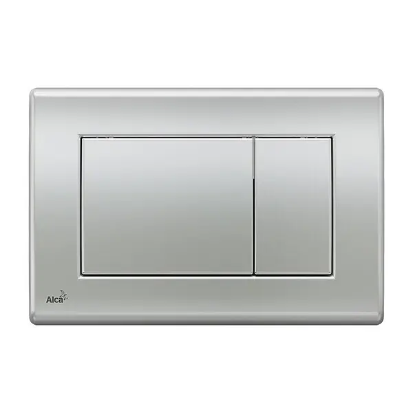 Commander Vite Alca Komfort, Plaque de déclenchement, double touche, Chrome mat (M272)