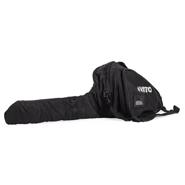 Sac pour Tronçonneuse jusqu‘à 22" – Housse de Transport Universelle Rembourrée Polyester, 95 x 29 x 27 cm Base PVC VITO Petit Prix