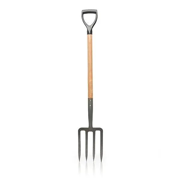 Commander Vite Fourche de jardin 4 dents avec manche en bois et poignée en Y VITO