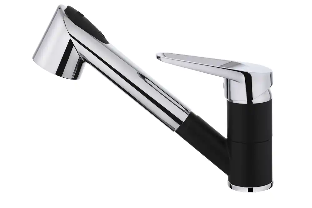 Promotion Saisonnière Mitigeur d‘évier avec douchette Embla NF noir ESSEBAGNO