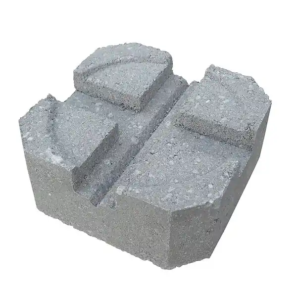 Achat Immédiat Plot béton terrasse 24x24cm - Noir - Ep.10cm NEXTERIA