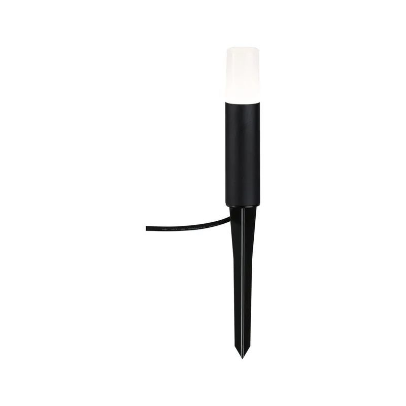 Borne extérieur à piquer LED 20cm Plug & Shine noir IP65 150 lumens blanc chaud - PAULMANN Paiement Sécurisé