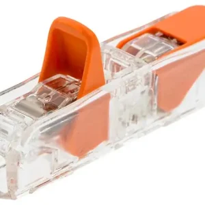 Vente Flash Connecteurs de jonction S221 - Transparent - 2 entrées 4 mm² WAGO