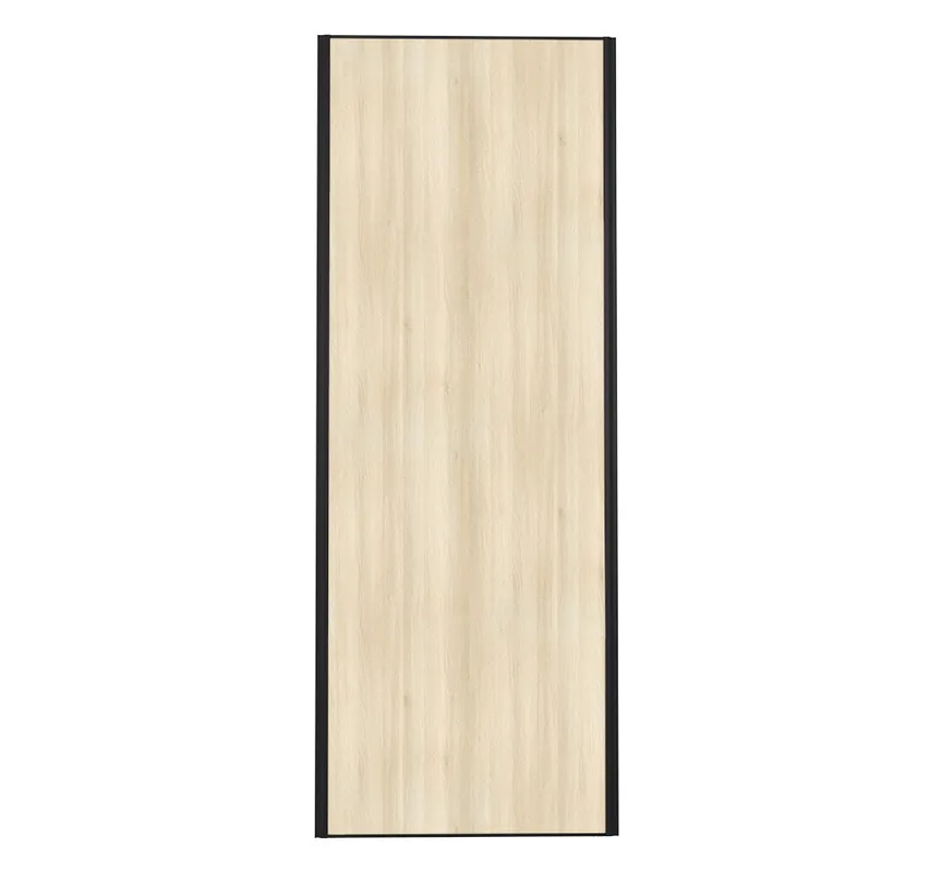 Porte de placard Acacia Crème Profil noir H 248,5 x L 92,2 cm YNGENIO Populaire