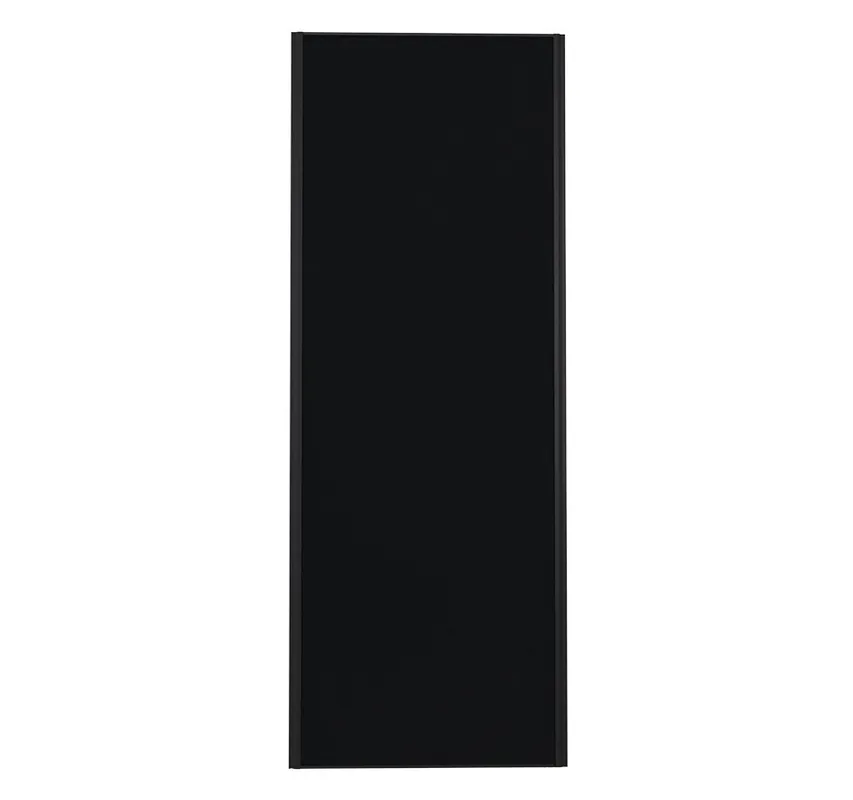Meilleure Vente Porte de placard Noir Profil noir H 248,5 x L 92,2 cm YNGENIO