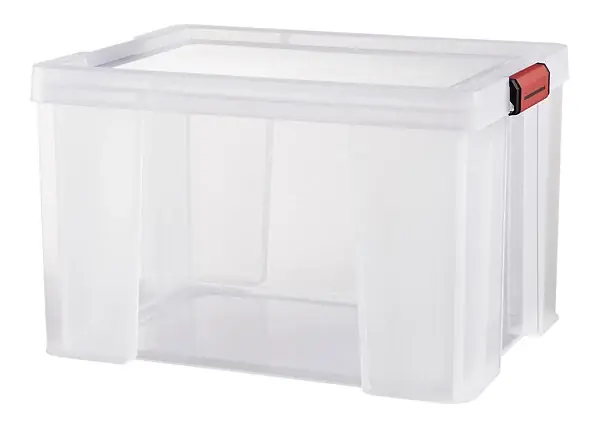 Bac en plastique renforcé avec couvercle - 75L SUNDIS Solde