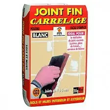 Joint fin carrelage blanc - 20kg PRB Commander Vite