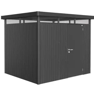 Abri de jardin HIGHLINE H3 GRISFONCE 1 porte 5,34m2 BIOHORT Livraison à domicile incluse Seulement Aujourd'hui