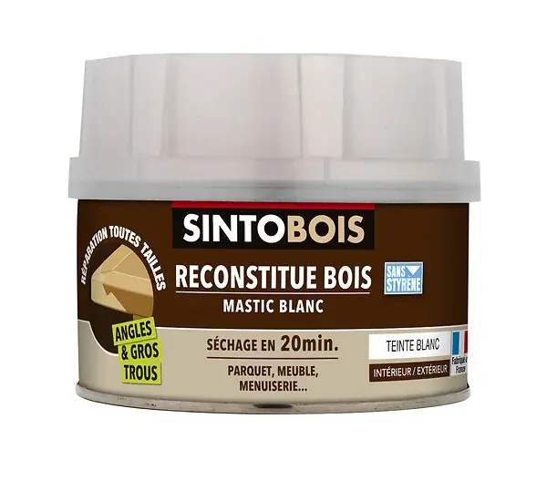 Offre Exclusive Mastic à bois - Reconstruction parties manquantes - 550g SINTO