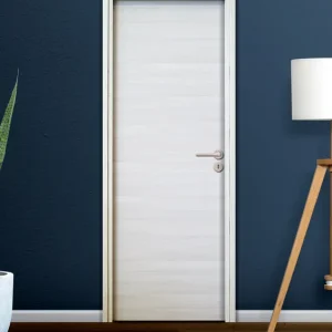 Bloc-porte fin de chantier postformé H.204 x l.83 cm décor mélanimé IVOIRE poussant gauche - SMIS Nouvel Arrivage