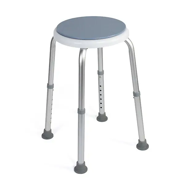 Tabouret pivotant Twist - Aluminium - Pieds réglables GELCO Satisfait Ou Remboursé