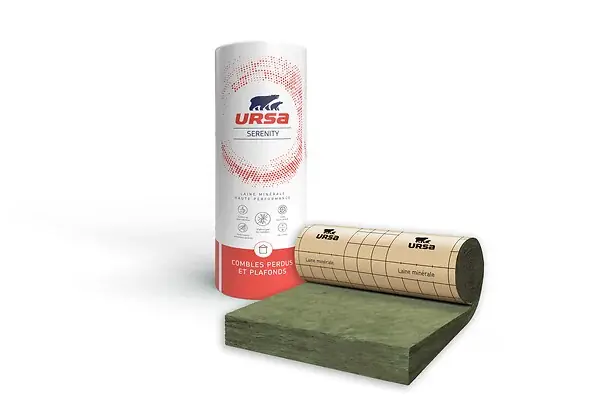 Expédition Rapide Laine de verre rouleau kraft SERENITY 300mm L.2600xl.1200mm URSA