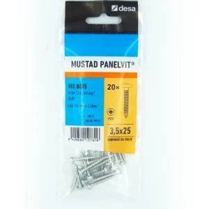 Vis vba tête cylindrique Pozidriv 3.5 x 25 mm par 20 DESA Acheter En Ligne