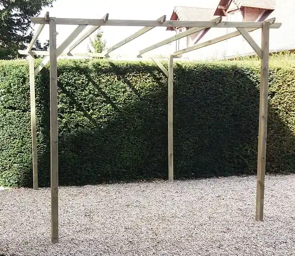 Paiement Sécurisé Pergola droite en pin ALTONA - L.300xl.300xH.240cm