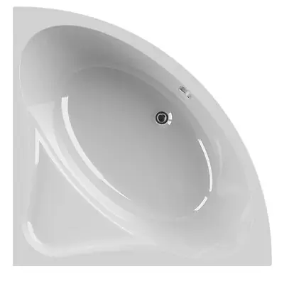 Marque Baignoire d‘angle Diva - Acrylique blanc - 135x135x52cm ALLIBERT