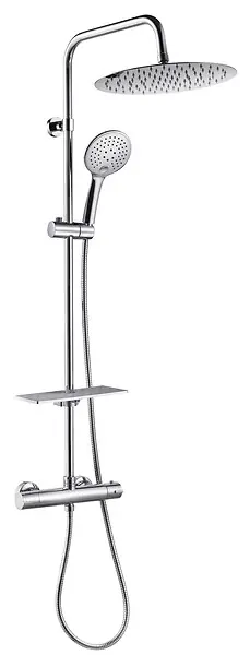 Produit De Marque Colonne de douche inox Goia 300 thermostatique ESSEBAGNO