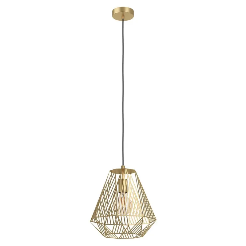 Populaire Suspension or et noir E27 40W Ø33 cm STYPE - EGLO