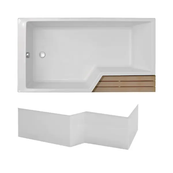 Satisfait Ou Remboursé Pack baignoire bain douche 170 x 90 Neo version gauche + tablier JACOB DELAFON