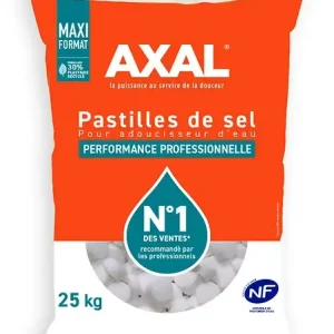 Bon Plan Pastilles de sel pour adoucisseur d‘eau - Sac de 25kg AXAL