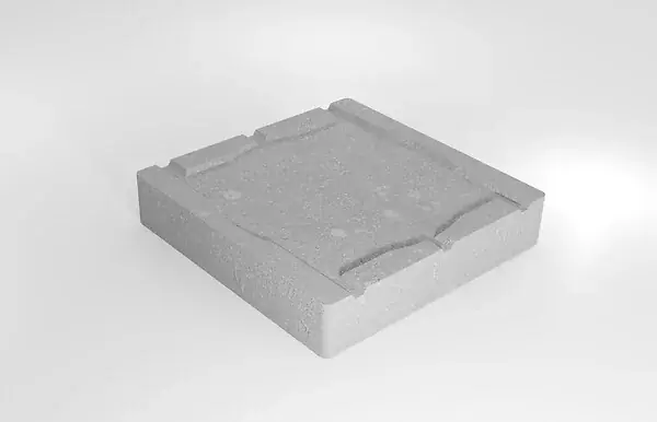 Quantité Limitée Dalle support de plot en béton - Gris - L.25xl.25cm NEXTERIA
