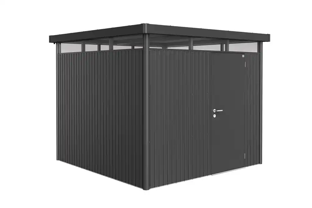 Expédition Rapide Abri de jardin HIGHLINE H4 GRISFONCE 1 porte 6,35m2 BIOHORT Livraison à domicile incluse