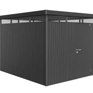 Abri de jardin HIGHLINE H5 GRISFONCE 1 porte 7,36m2 BIOHORT Livraison à domicile incluse Expédition Rapide