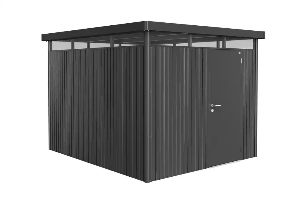 Abri de jardin HIGHLINE H5 GRISFONCE 1 porte 7,36m2 BIOHORT Livraison à domicile incluse Expédition Rapide