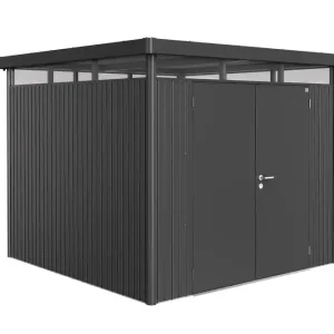 Abri de jardin HIGHLINE H4 GRISFONCE 2 portes 6,35m2 BIOHORT Livraison à domicile incluse Acheter Direct