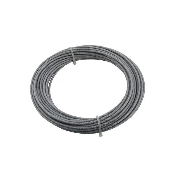 Vente Flash Câble gainé en acier zingué. 2-3mm 15m SUKI