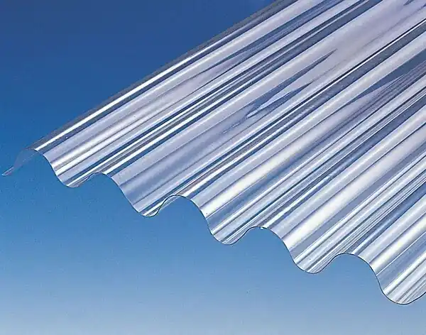 Plaque ondulée PVC Cristal 76/18 - 200x90cm FIBROLUX Top Vente
