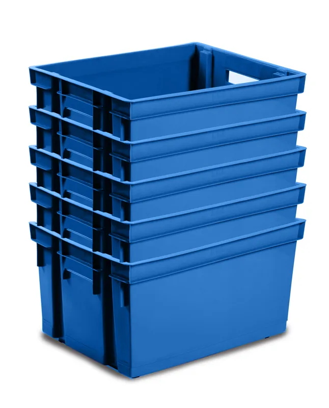 Authentique Lot de 5 bacs 30 L bleu minéral EDA
