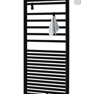 Sèche-serviettes à inertie fluide Angora 750 W Noir Mat ACOVA Vente Flash