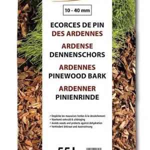 Certifié Paillage naturel en écorces de pin - 10/40mm - 55L TERRALAND