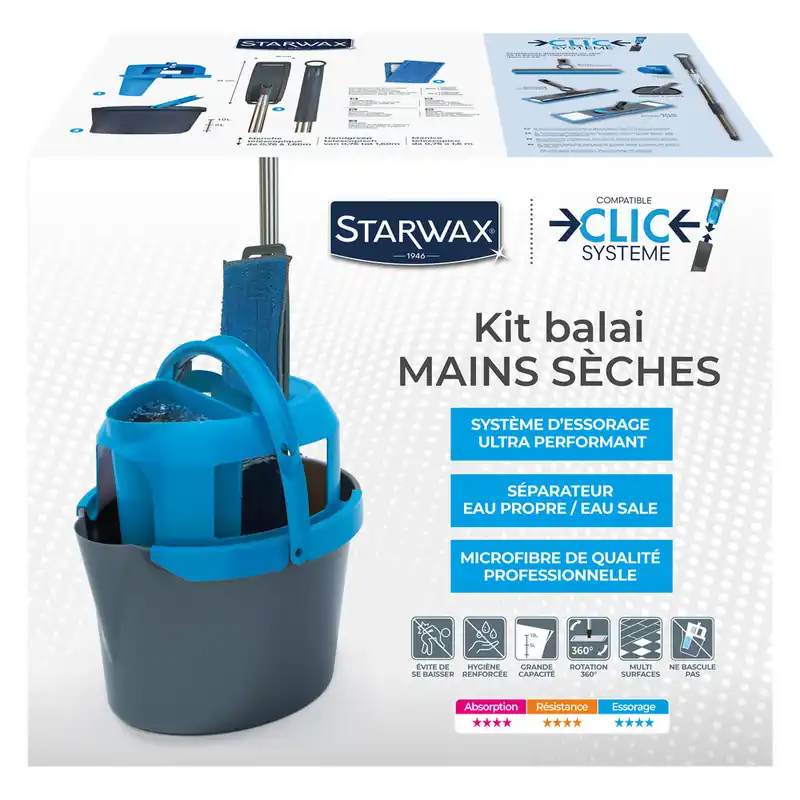 KIT Balai mains sèches STARWAX Réduction