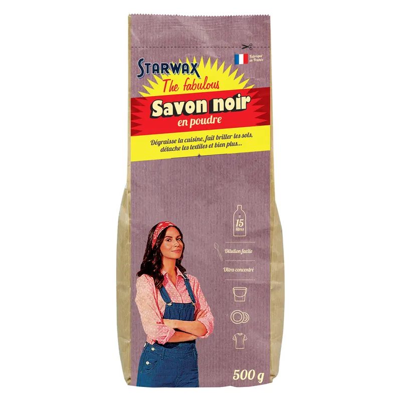 Savon Noir en poudre 500 Gr STARWAX Certifié