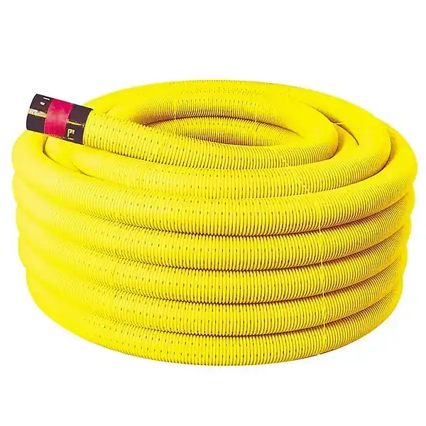 Drain annelé PVC - D100 - 25 m perforé manchonné FITT Haute Qualité
