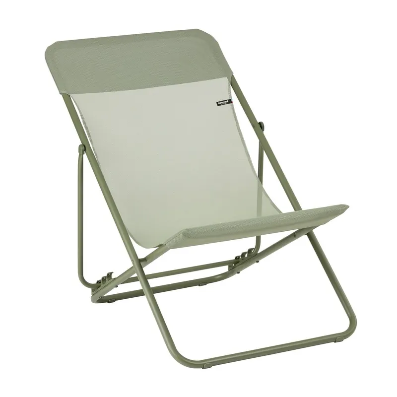 Transat de jardin pliant multi-positions vert MAXI TRANSAT - LAFUMA Vente Flash